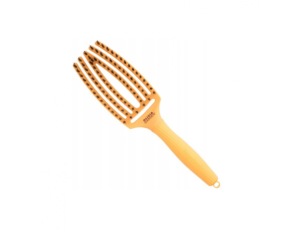 OLIVIA GARDEN FINGER BRUSH NYLON ORANGE სავარცხელი