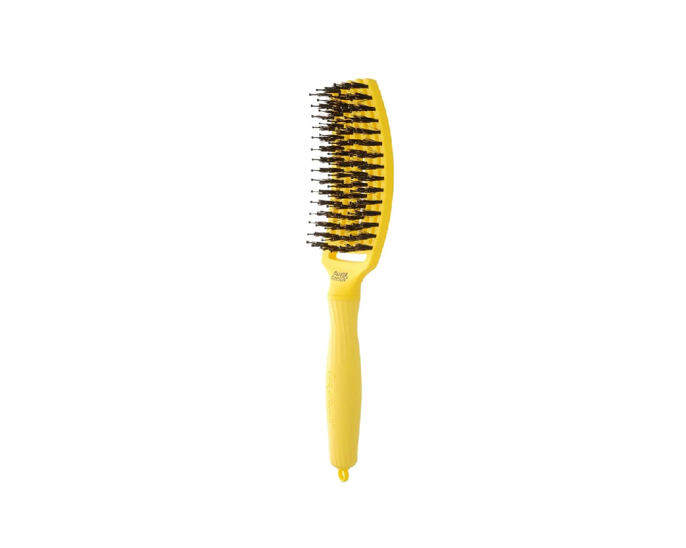 OLIVIA GARDEN FINGER BRUSH NYLON YLLOW სავარცხელი