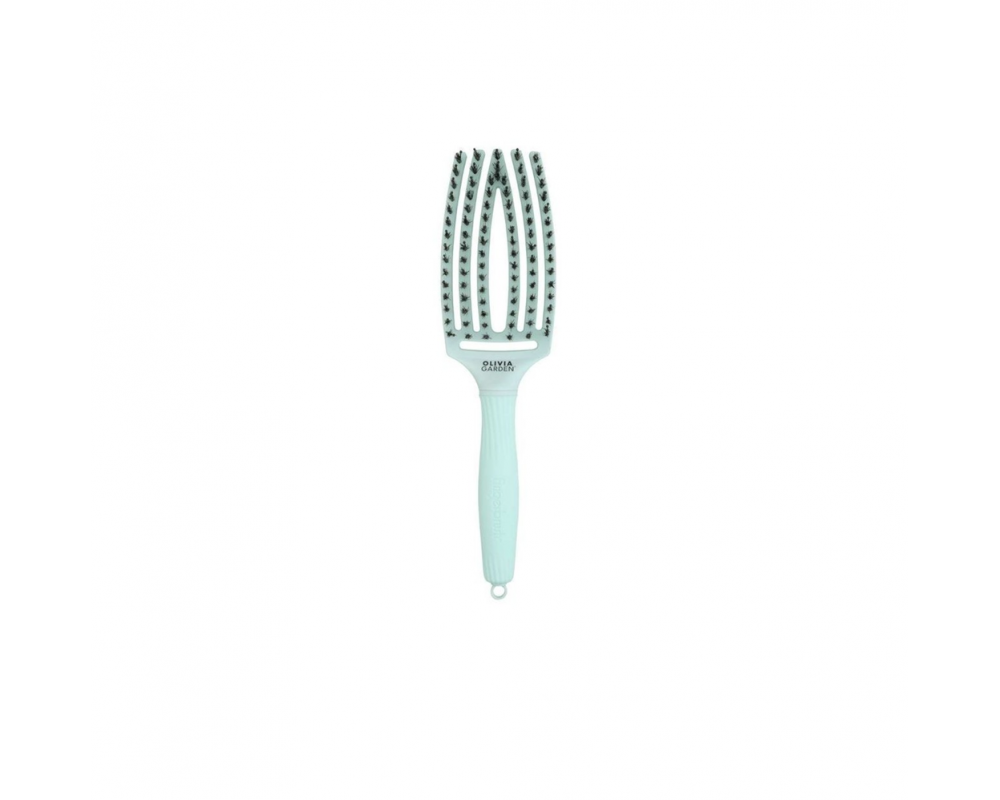 OLIVIA GARDEN FINGER BRUSH NYLON GREEN სავარცხელი