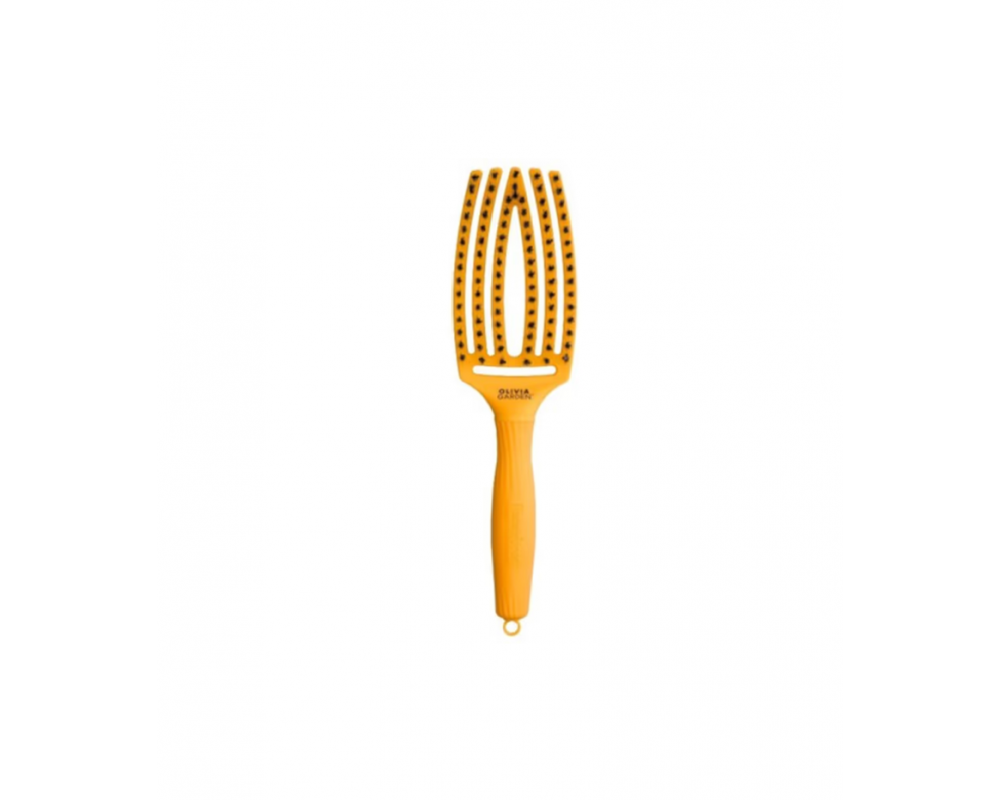 OLIVIA GARDEN FINGERBRUSH CARE ICONIC BOARD&NYLON YELLOW SUNSHINE სავარცხელი