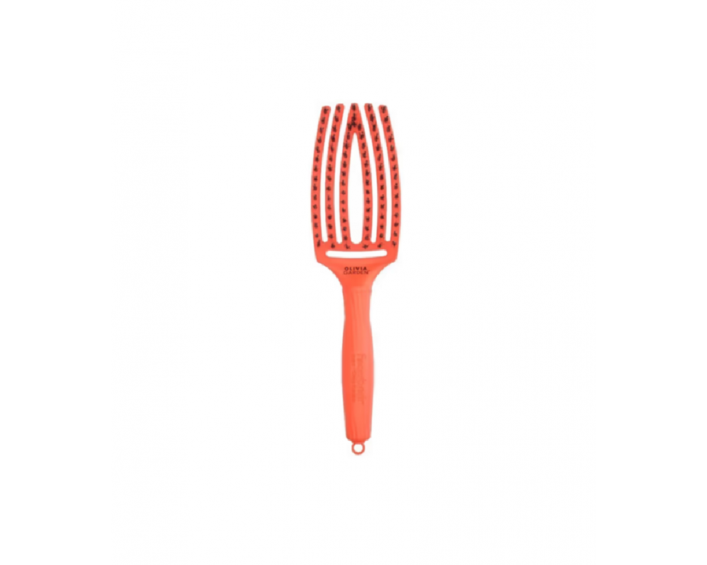OLIVIA GARDEN FINGER BRUSH LOVE სავარცხელი ORANGE DROGM