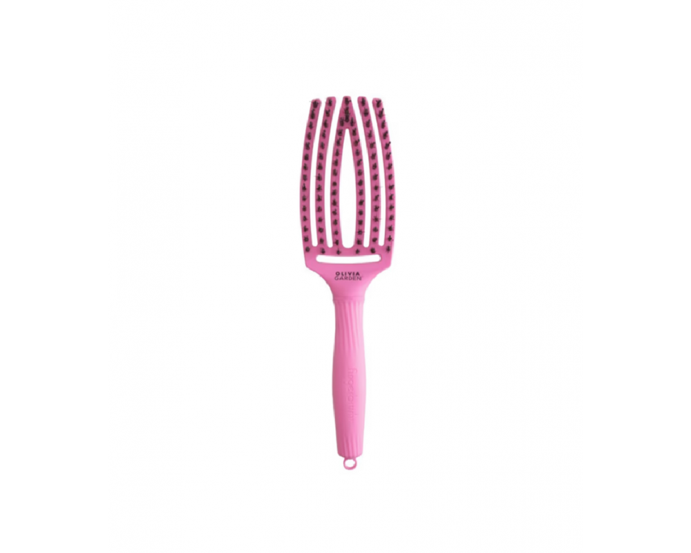 OLIVIA GARDEN FINGER BRUSH LOVE სავარცხელი BUBBLE PINK