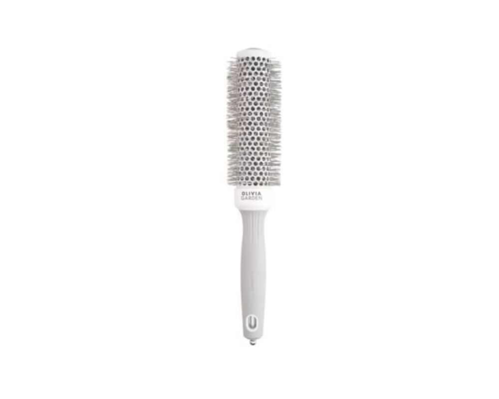 OLIVIA GARDEN EXPERT BLOWOUT SPEED WAVY BRISTLES WHITE&GREY 35 სავარცხელი