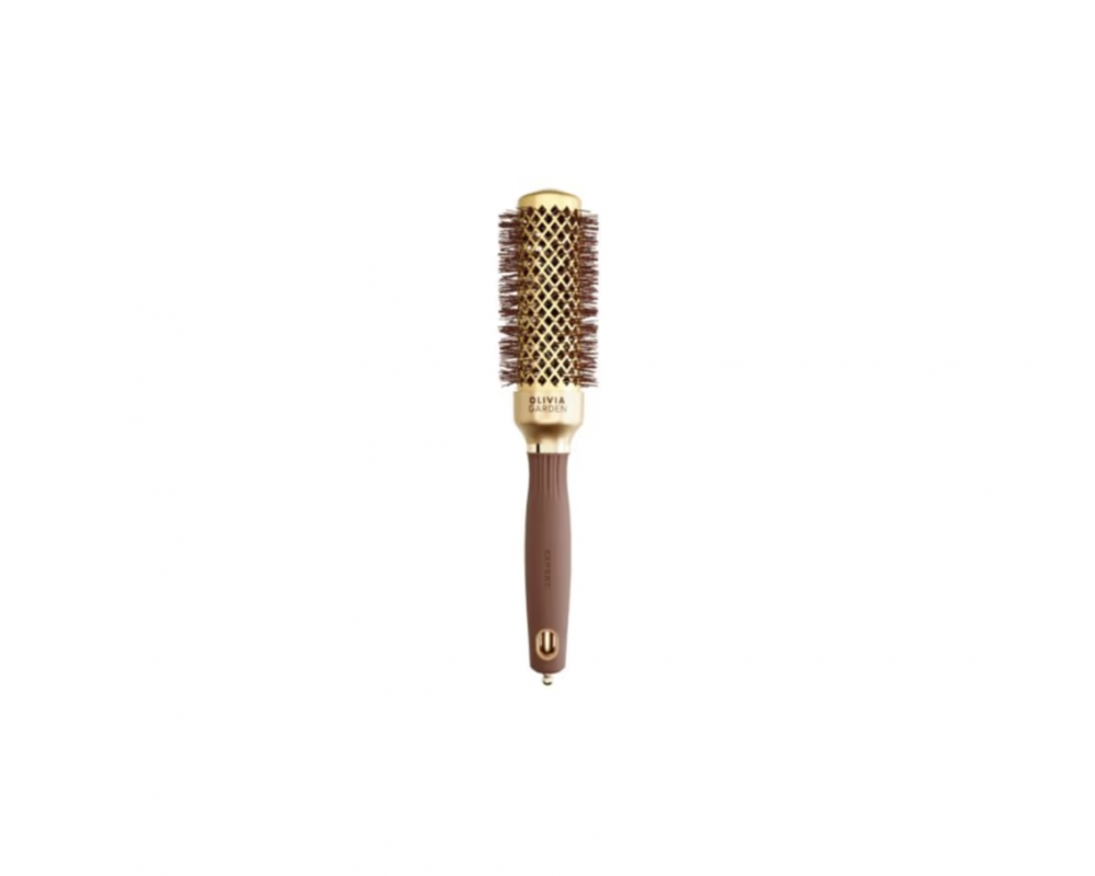 OLIVIA GARDEN EXPERT BLOWOUT SPEED WAVY BRISTLES GOLD&BROWN სავარცხელი