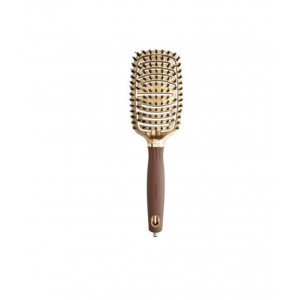 OLIVIA GARDEN EXPERT CARE FLEX BOAR&NYLON BRISTLES GOLG&BOWN სავარცხელი