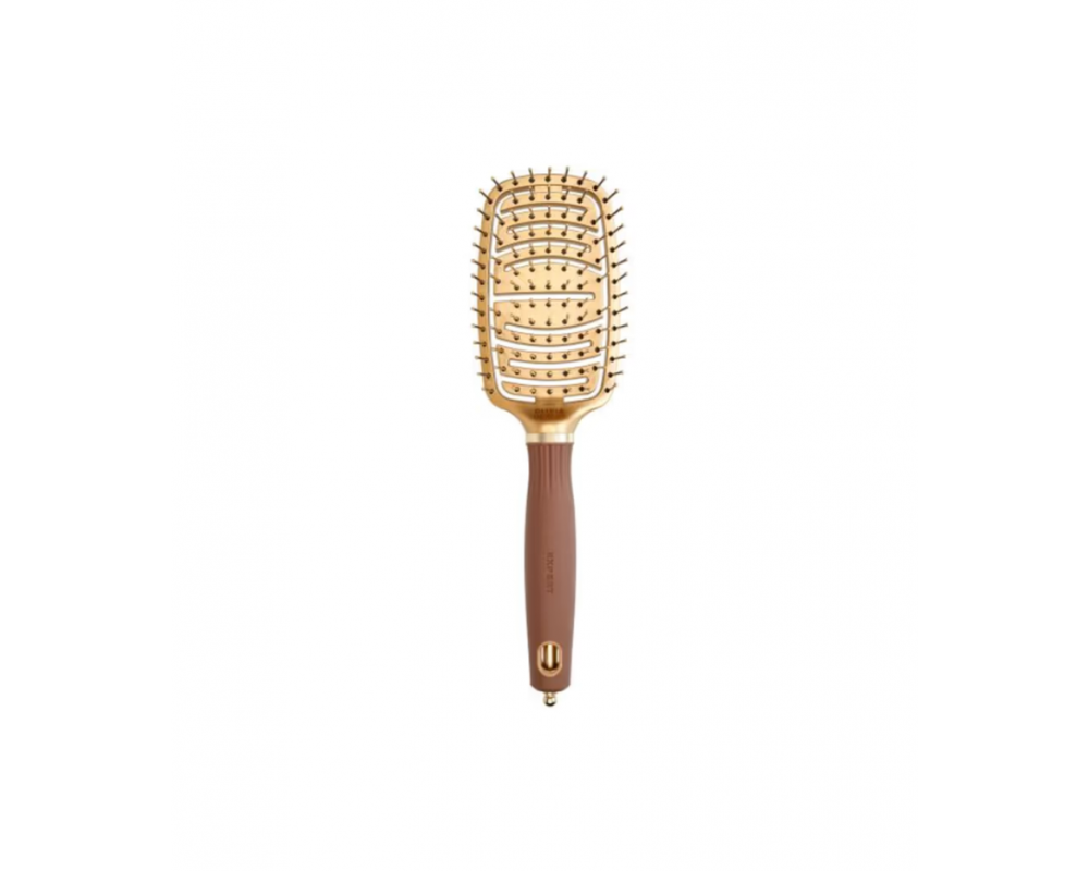 OLIVIA GARDEN Expert Care Flex Nylon Bristles Gold Brown