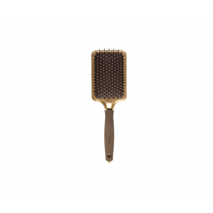 OLIVIA GARDEN EXPERT CARE RECTANGULAR NYLON BRISTLES GOLD BROWN L