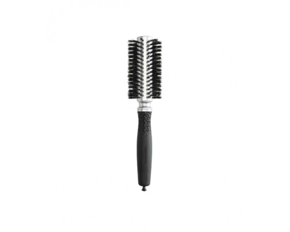 OLIVIA GARDEN ESSENTIAL BLOWOUT SOFT BOAR BRISTLES SILVER 25 სავარცხელი