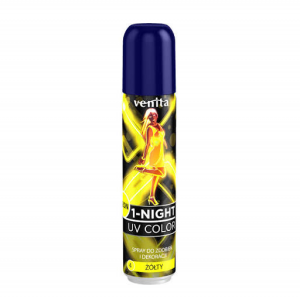 VENITA 1-NIGHT SPRAY NEON მანათობელი სპრეი NR4 ყვითელი - 50 ml
