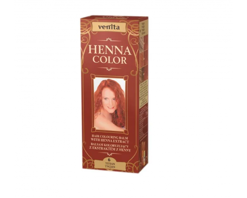 VENITA HENNA COLOR ხნის კრემ საღებავი 6 - 50მლ
