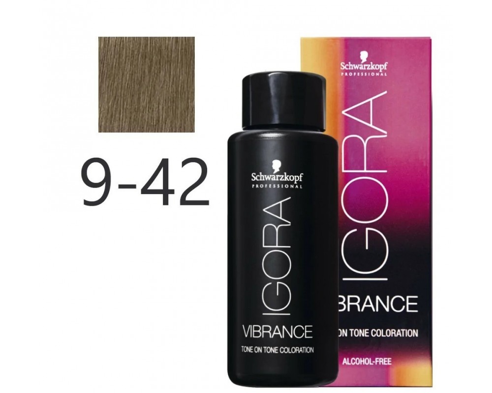 Igora Vibrance თმის უამიაკო საღებავი  9-42