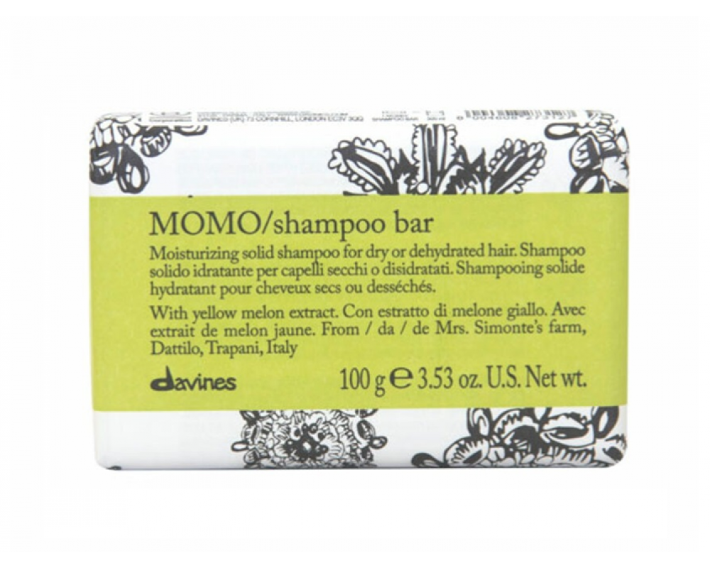 DAVINES DEHC MOMO SH BAR მშრალი თმის შამპუნი-საპონი 100გ 