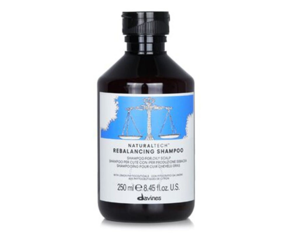 "DAVINES Naturaltech REBALANCING ცხიმიანი თმის  შამპუნი 250მლ 	