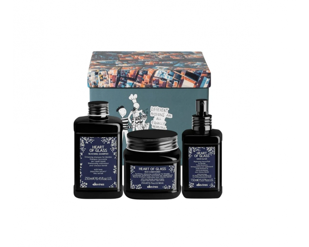 DAVINES  HEART OF GLASS სასაჩუქრე ნაკრები 