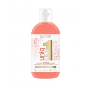 REVLON UNIQONE CURLS შამპუნი ხვეული თმის დამატენიანებელი 230მლ