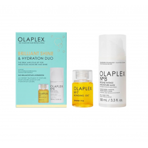 OLAPLEX BRILLIANT SHINE ნაკრები (თმის ზეთი N7. ნიღაბი N8)