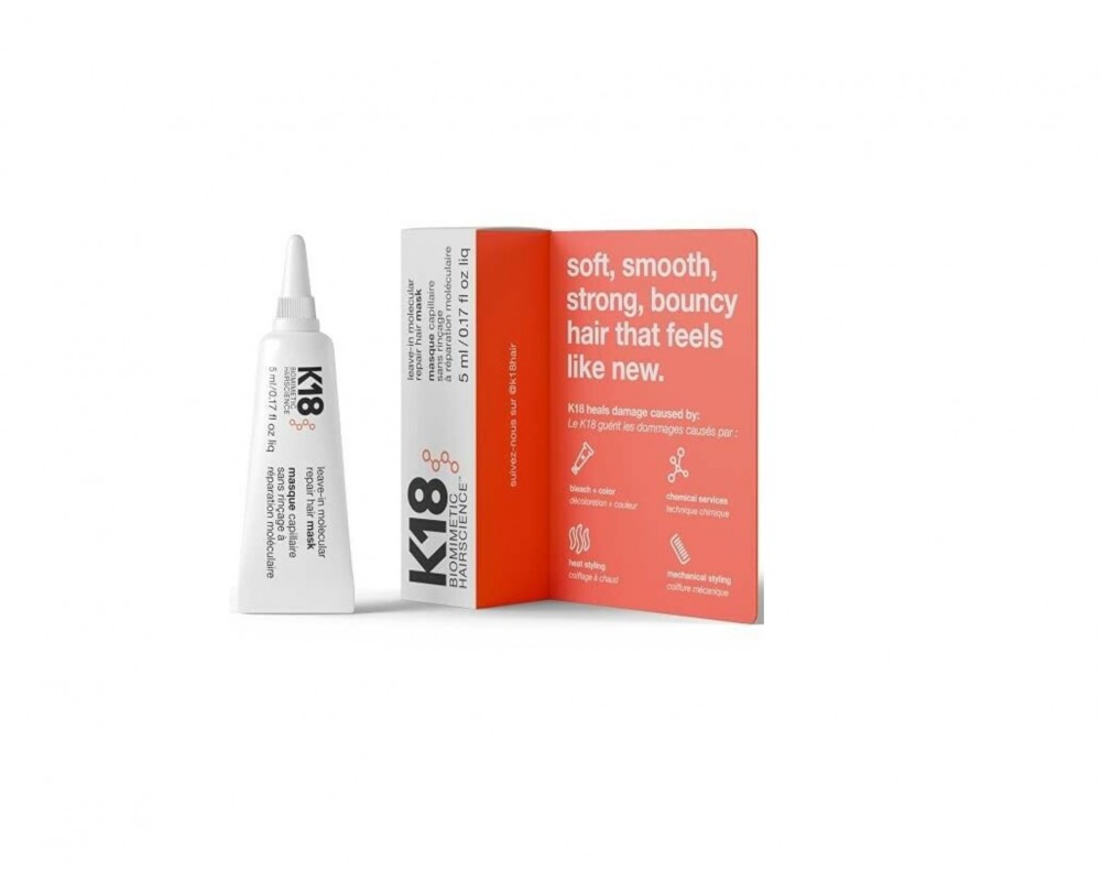 K18 Leave-in Repair Mask ნიღაბი თმის დასატოვებელი 5მლ