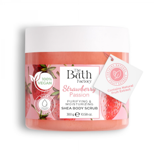 THE BATH FACTORY STRAWBERRY ტანის სკრაბი 300მლ.