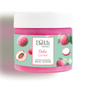 THE BATH FACTORY DOLCE LYCHEE ტანის სკრაბი 300მლ.