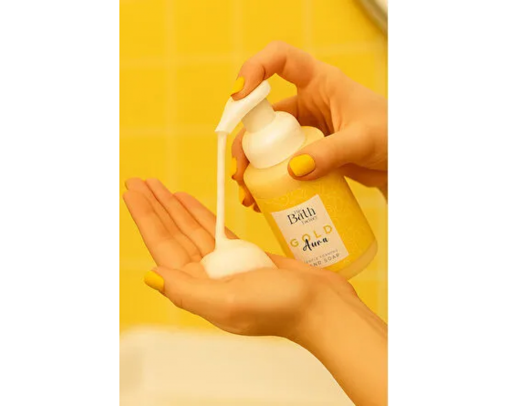THE BATH FACTORY GOLD AURA  თხევადი საპონი 300მლ