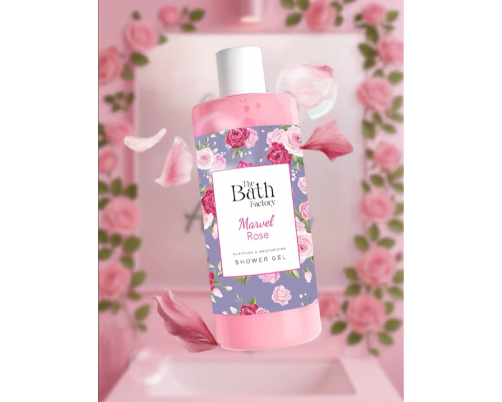 THE BATH FACTORY ROSE დუშგელი 400მლ