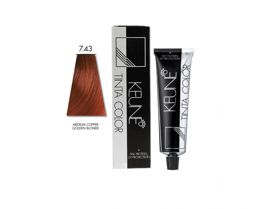 KEUNE TINTA თმის საღებავი 7.43