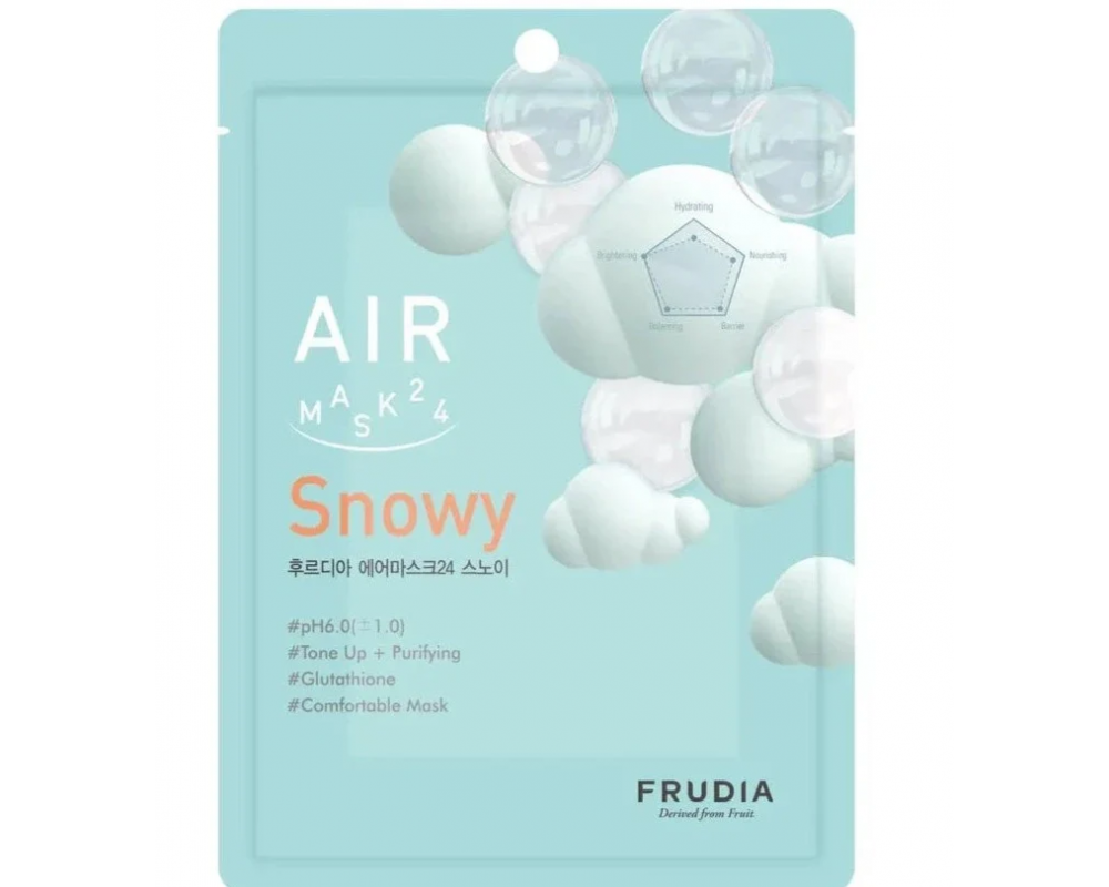 FRUDIA AIR MASK 24 SNOWY სახის ნიღაბი