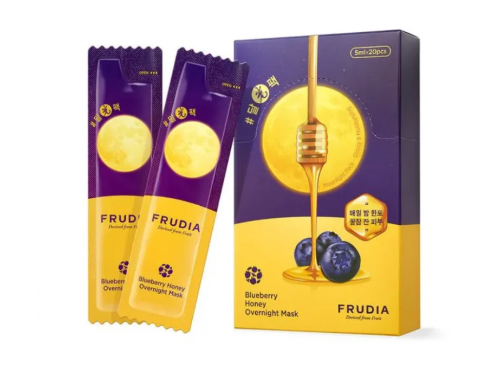 FRUDIA BLUBERRY HONEY OVERNIGHT სახის ნიღაბი