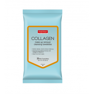 Purederm -  მაკიაჟის გამწმენდი ხელსახოცები - კოლაგენის 30x