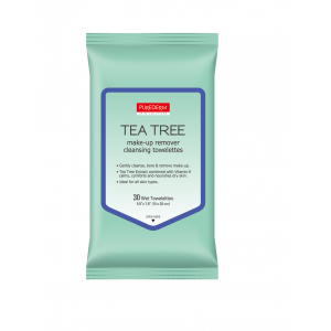 Purederm - მაკიაჟის გამწმენდი ხელსახოცები -  ჩაის ხის 30x