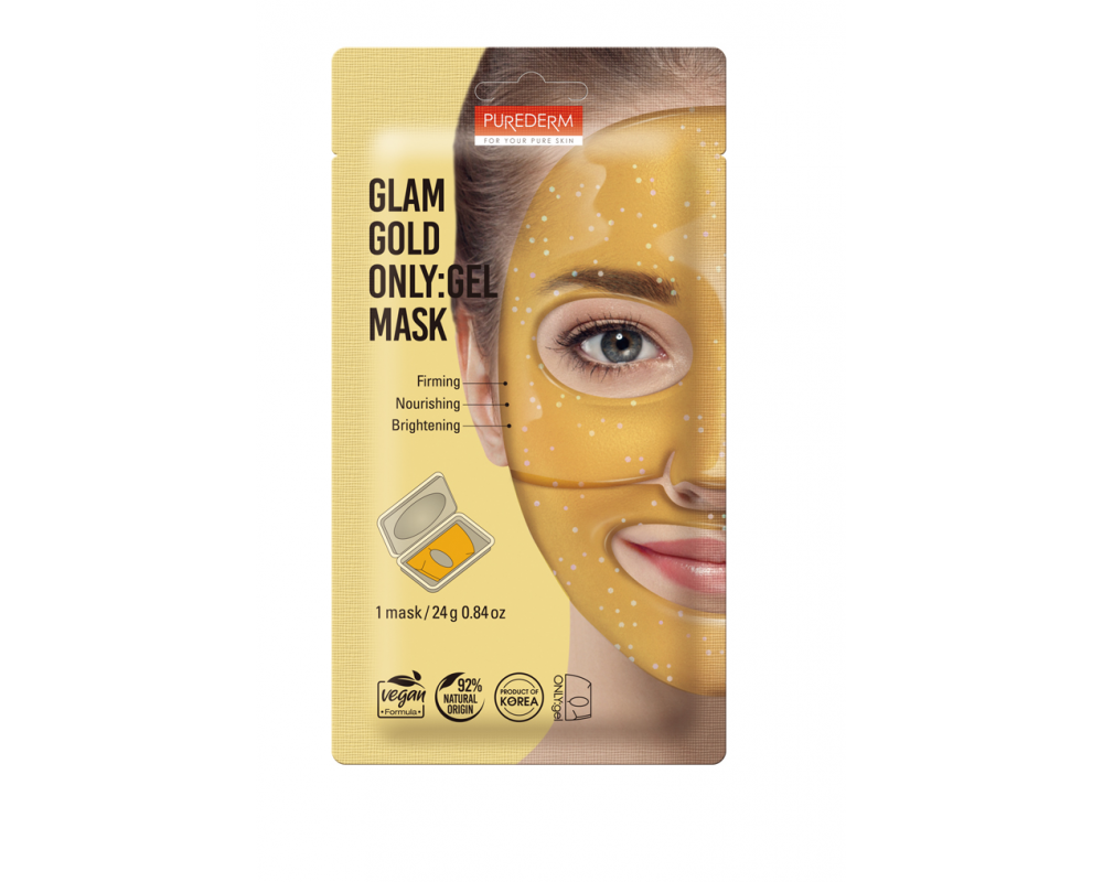 Purederm Gold -  სახის გელ-ნიღაბი 24გრ