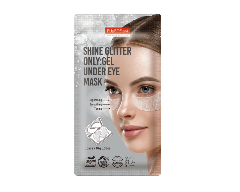 Purederm Shine - თვალის ქვეშ ნიღაბი 12 პატჩით