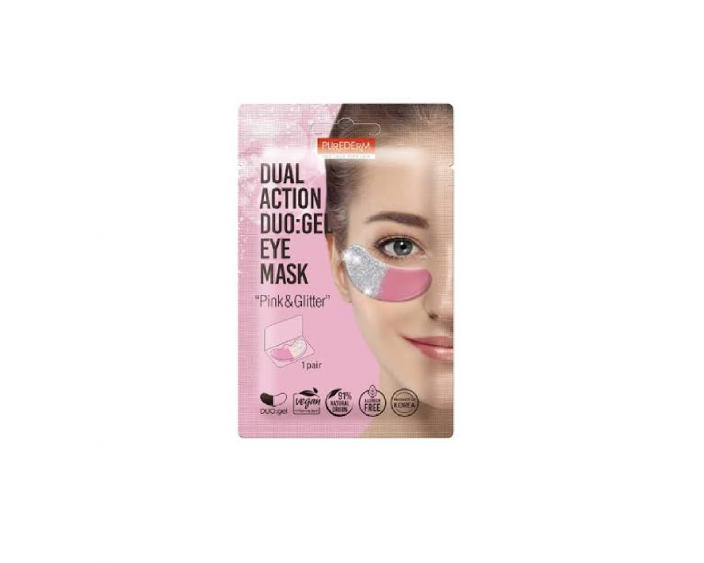 Purederm Pink glitter თვალის ნიღაბი 2ც 