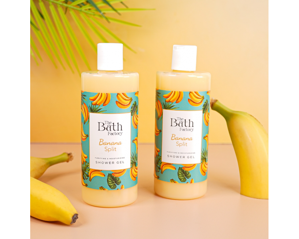  THE BATH FACTORY BANANA დუშგელი 400მლ. 