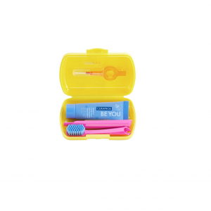 CURAPROX YELLOW კბილის ჯაგრისების ნაკრები სამგზავრო 