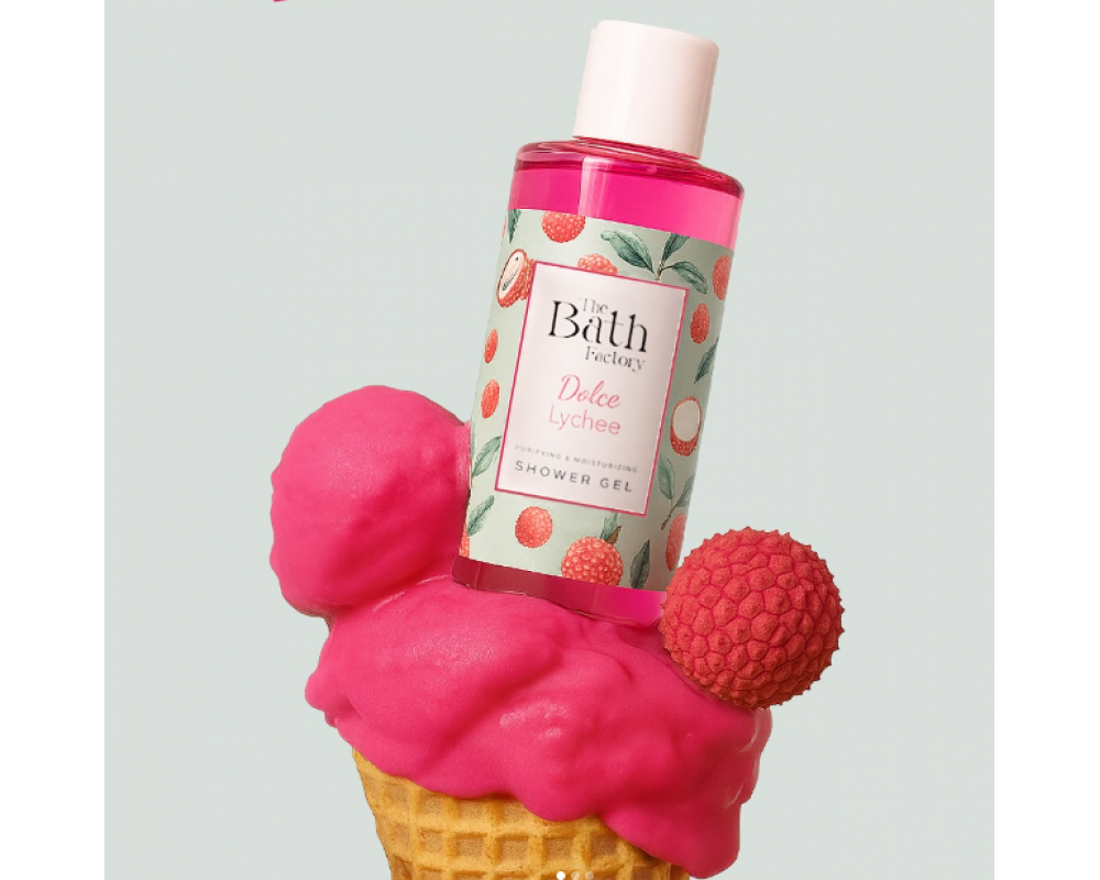 THE BATH FACTORY DOLCE LYCHEE დუშგელი  400მლ. 