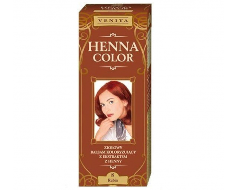 VENITA HENNA COLOR ხნის კრემ საღებავი 8 - 75მლ
