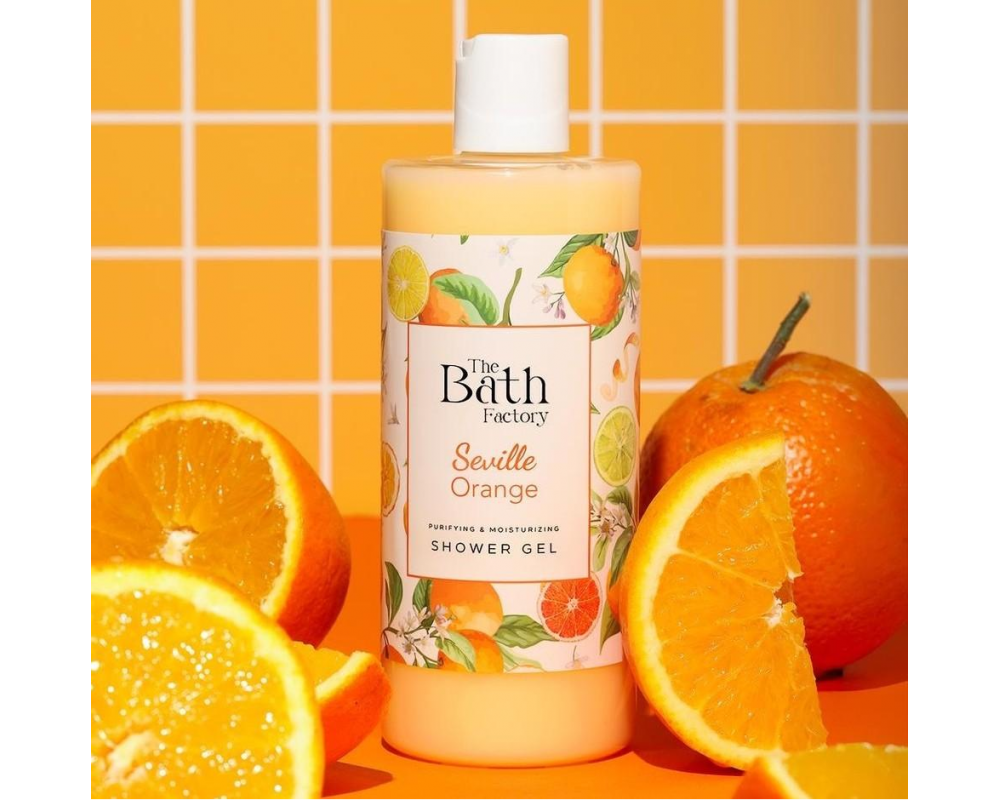 THE BATH FACTORY ORANGE დუშგელი 400მლ.  