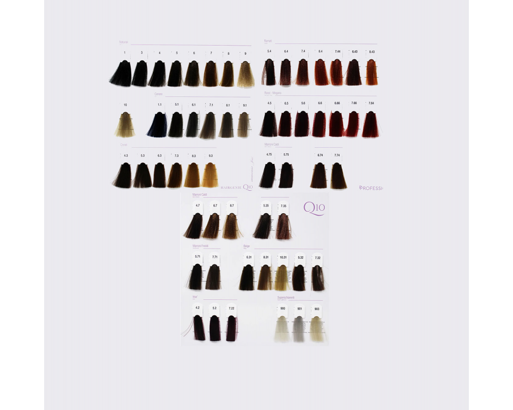 HAIRGENIE Q10 თმის საღებავი უამიაკო 5.35