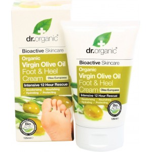 Dr.Organic Organic Olive Foot & Heel Cream - 125 ml.