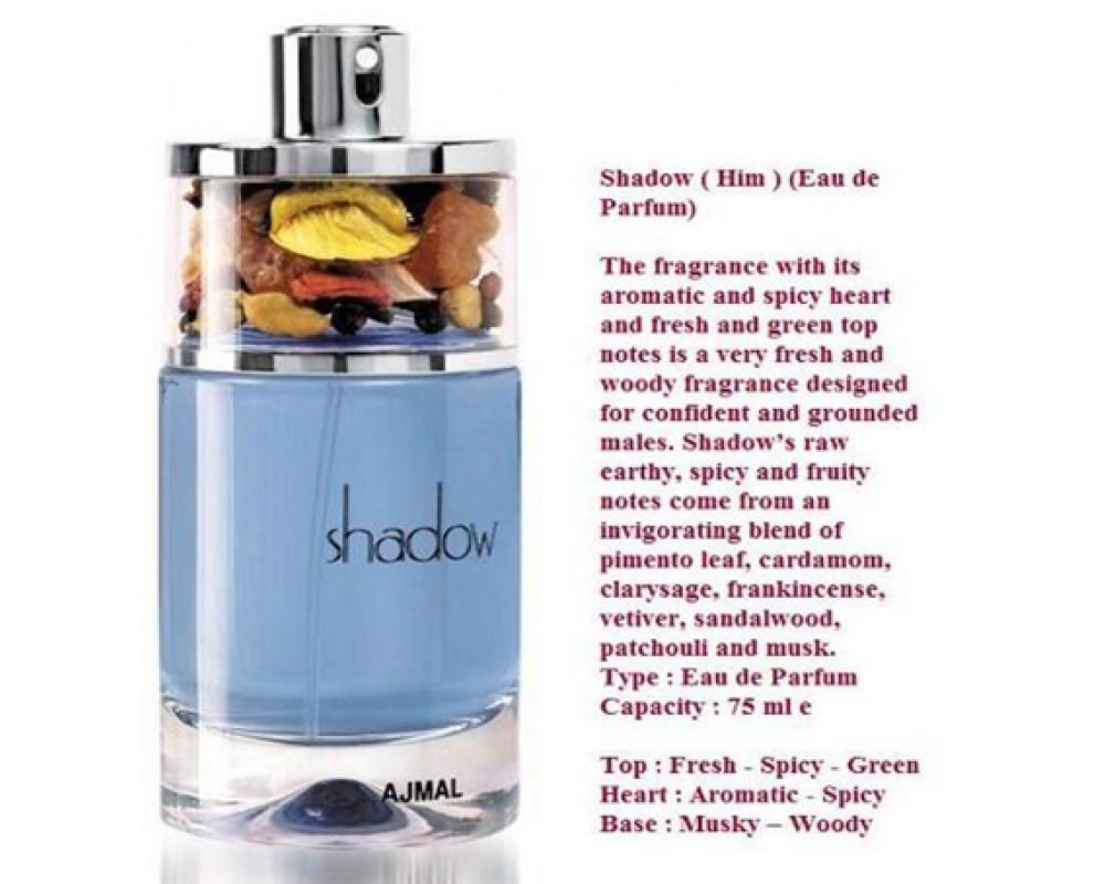 AJMAL SHADOW FOR HIM 75 ML EDP