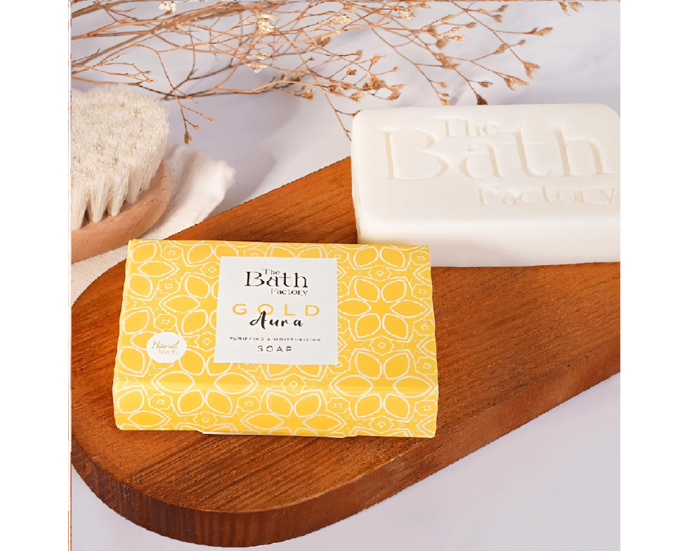  THE BATH FACTORY GOLD AURA საპონი 80გრ.