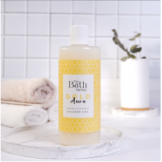 THE BATH FACTORY  GOLD AURA დუშგელი 400მლ. 