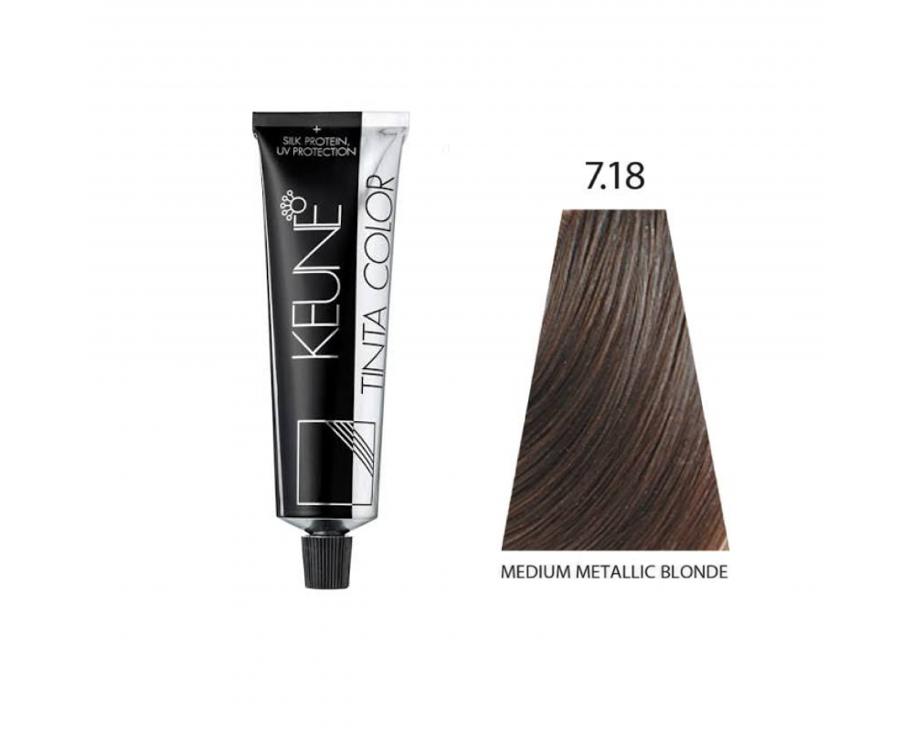 KEUNE TINTA თმის საღებავი 7.18