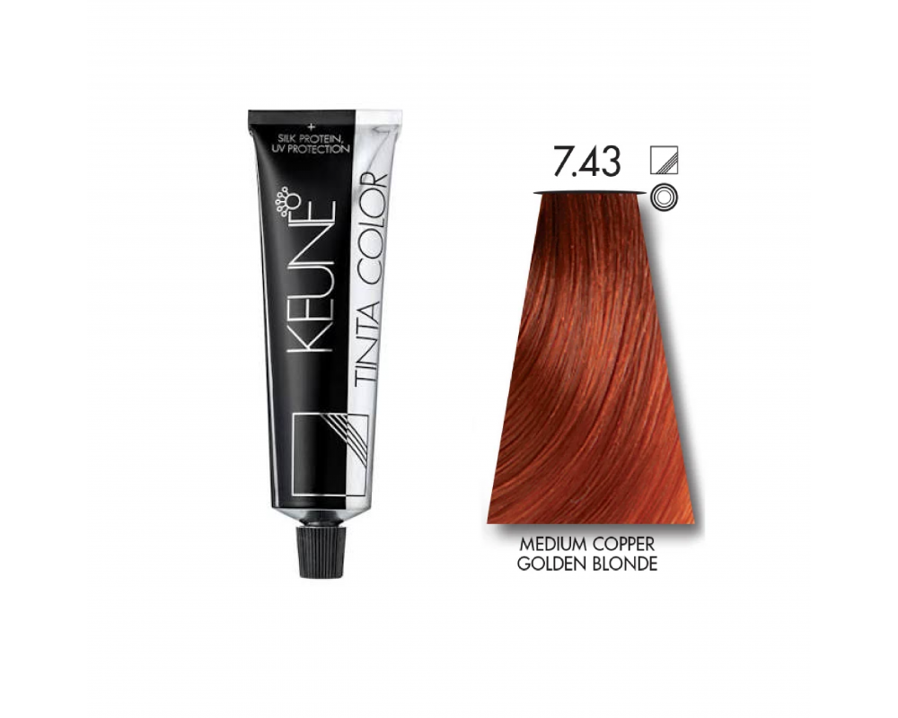 KEUNE TINTA თმის საღებავი 7.43