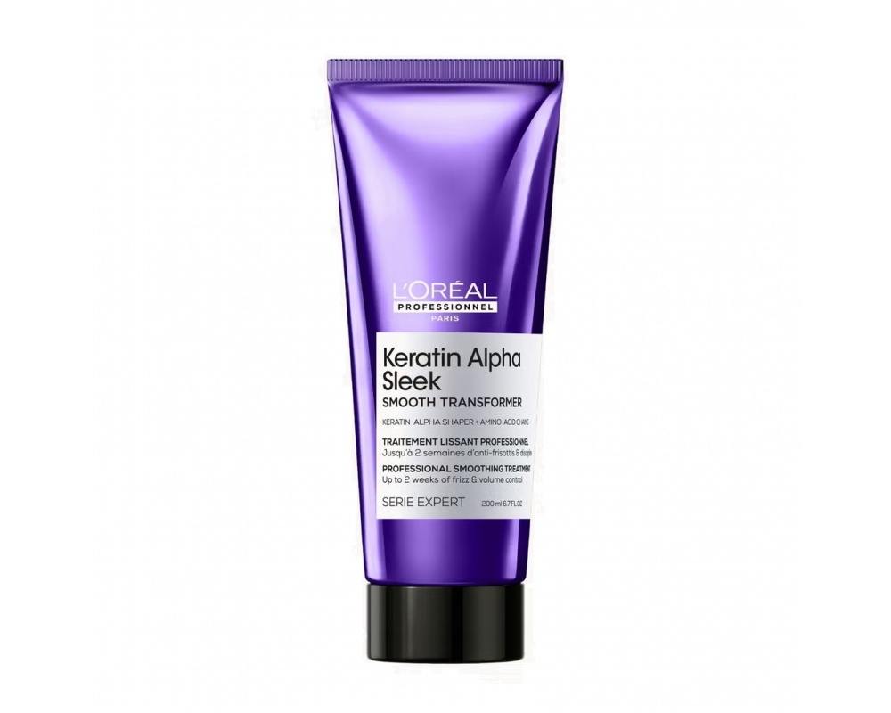 LOREAL SERIE EXPERT KERATIN ALPHA SLEEK კონდიციონერი დაუმორჩილებელი თმის 200მლ