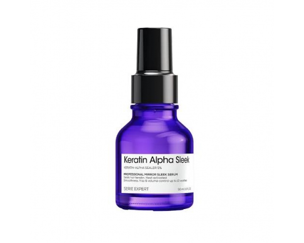 LOREAL SERIE EXPERT KERATIN ALPHA SLEEK შრატი დაუმორჩილებელი თმის 50მლ