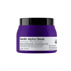 LOREAL SERIE EXPERT KERATIN ALPHA SLEEK ნიღაბი დაუმორჩილებელი თმის 500მლ