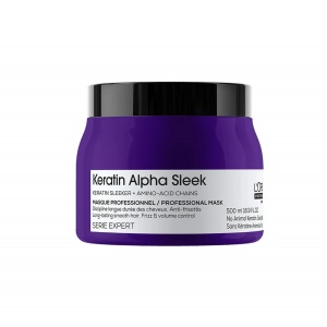LOREAL SERIE EXPERT KERATIN ALPHA SLEEK ნიღაბი დაუმორჩილებელი თმის 500მლ