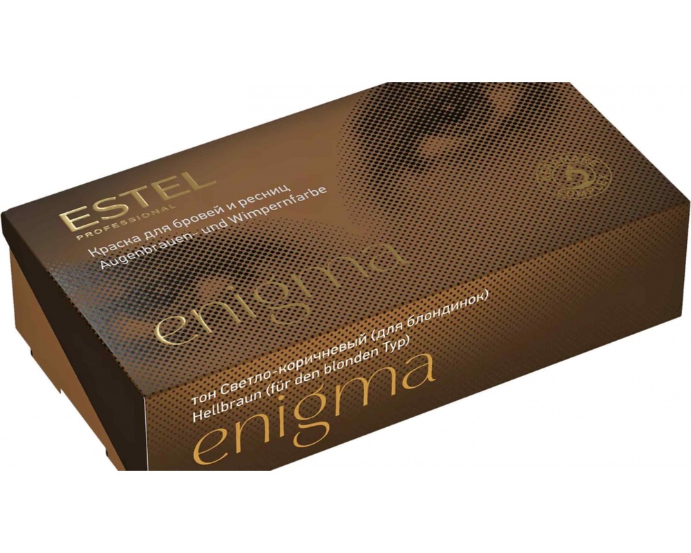 Estel essex enigma წარბის და წამწამების საღებავი. ღია ყავისფერი 20/20 მლ